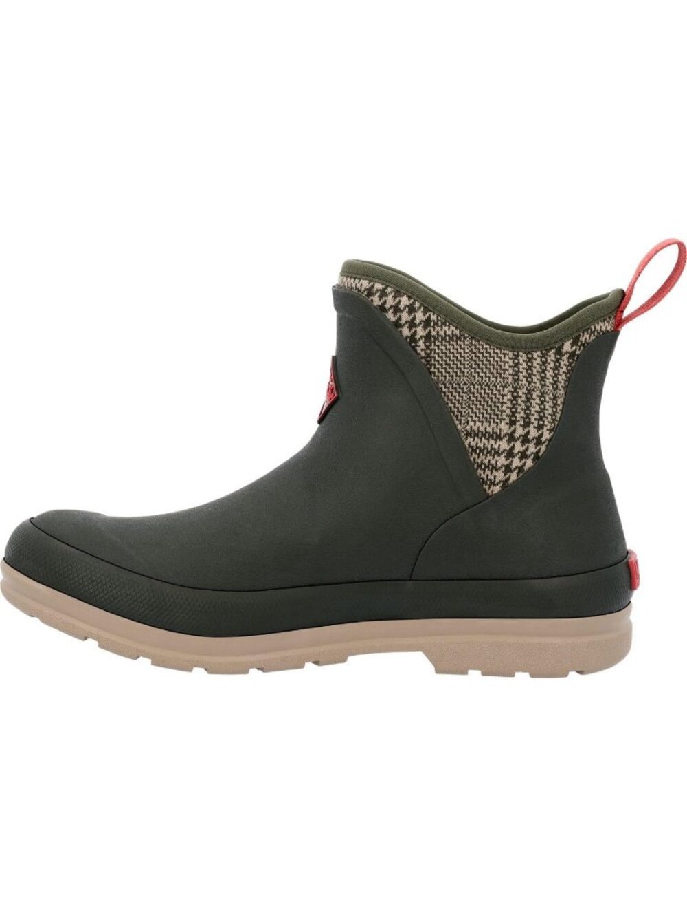 🆕Women's Green Muck Boot Originals Ankle Boots Plaid Duck Rain Shoes